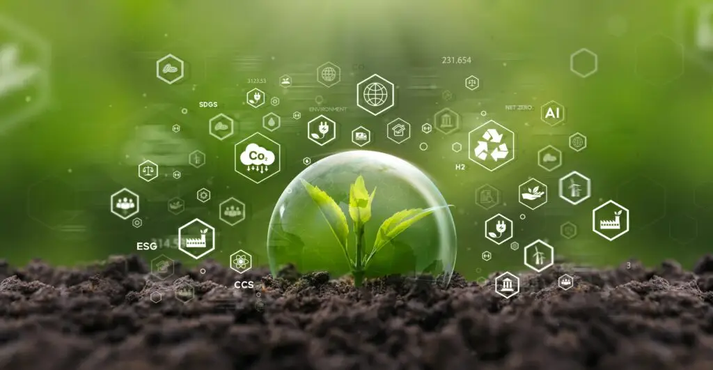 Economía. Circular: gestión de residuos, reciclaje, reducción de plástico de un solo uso